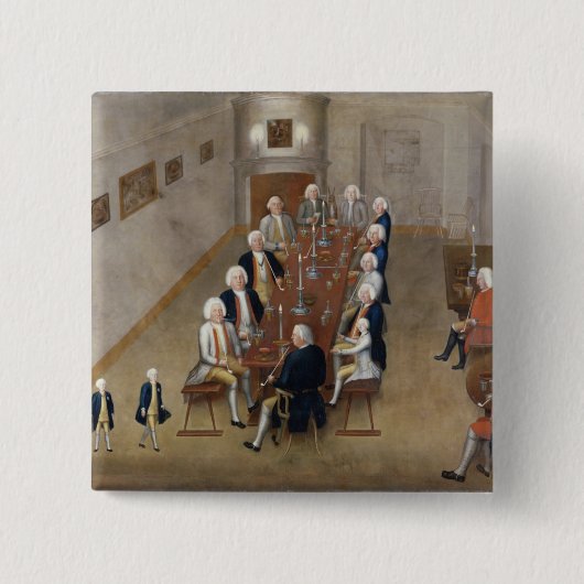 Der rauchende Rat von Frederick William I Button (Vorderseite)