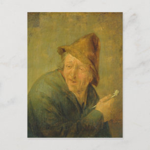 Der Raucher, 1640 Postkarte