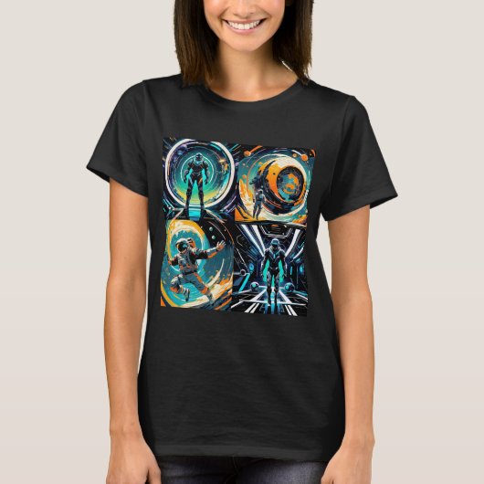 Der Raum & der Astronaut T-Shirt (Vorderseite)