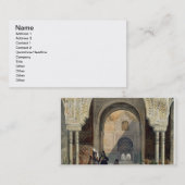 Der Raum der zwei Schwestern im Alhambra, Grana Visitenkarte (Vorne/Hinten)