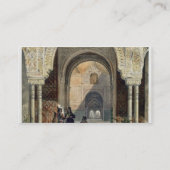 Der Raum der zwei Schwestern im Alhambra, Grana Visitenkarte (Rückseite)