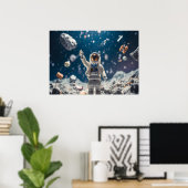 Der Raum Mann Im Weltraum Wand Poster (Heimbüro)