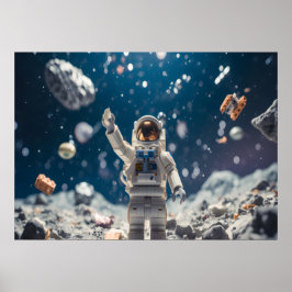 Der Raum Mann Im Weltraum Wand Poster