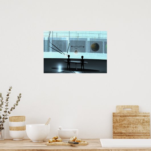 Der Raum Poster (Küche)