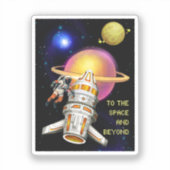 Der Raum und darüber hinaus Aufkleber (Vorderseite)