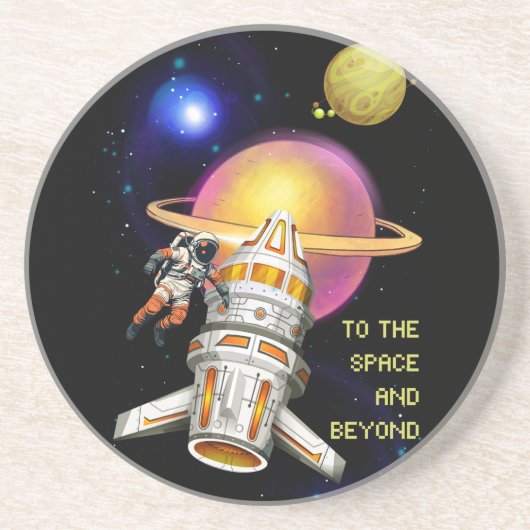 Der Raum und darüber hinaus Getränkeuntersetzer (Vorne)