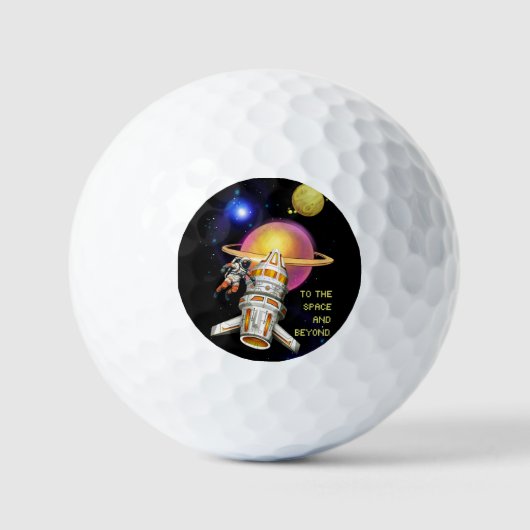 Der Raum und darüber hinaus Golfball (Vorderseite)