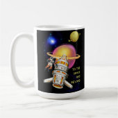 Der Raum und darüber hinaus Kaffeetasse (Links)