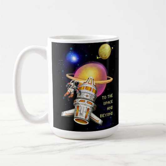 Der Raum und darüber hinaus Kaffeetasse (Links)