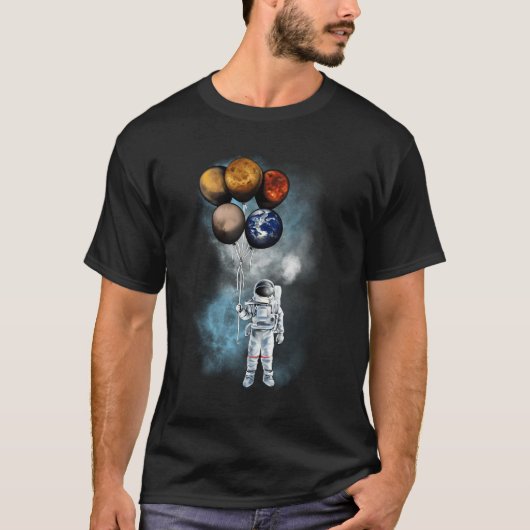 Der Raumfahrtplanet des Raumfahrtschiffes des Spac T-Shirt (Vorderseite)