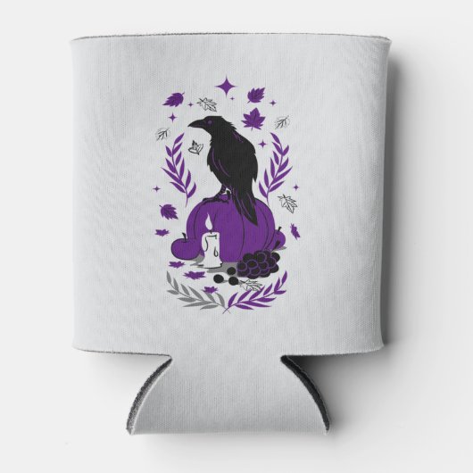 Der Raven des Herbstes - Gotische Ernte kann kühle Dosenkühler (Vorderseite)