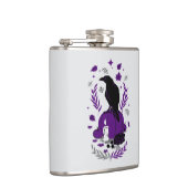 Der Raven des Herbstes - gotische Ernteflasche Flachmann (Rechts)