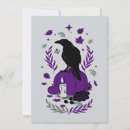 Der Raven des Herbstes - gotisches Halloween Soiré Einladung