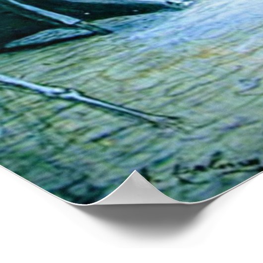 Der Raven Edgar Allan Poe Poster (Ecke)