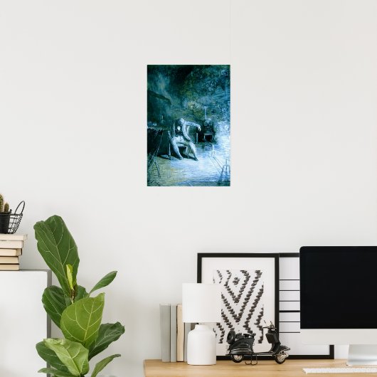 Der Raven Edgar Allan Poe Poster (Heimbüro)