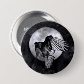 Der Raven oder die Crow Button (Vorne & Hinten)