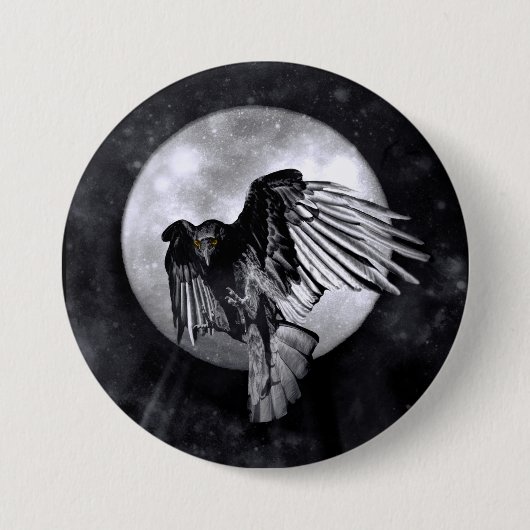 Der Raven oder die Crow Button (Vorderseite)