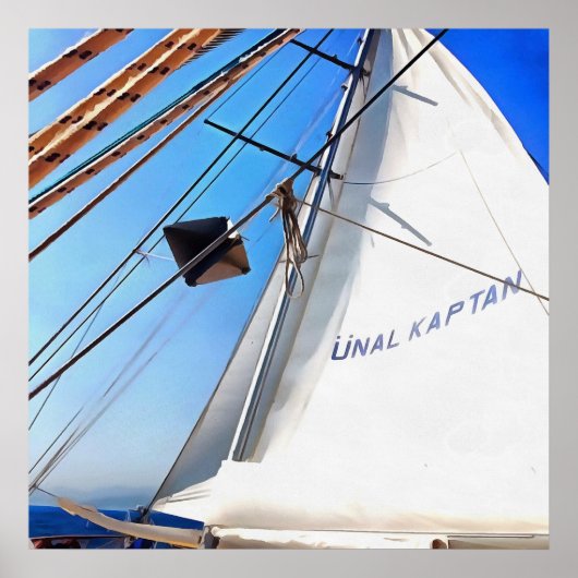 Der Realist passt die Segel-Kunst an Poster (Vorne)