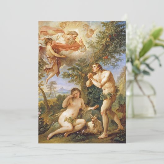 Der Rebuke Adams und Eva biblischer religiöser Kar (Stehend Vorderseite)