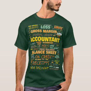 Der Rechnungsführer für Terminologie verwendete di T-Shirt