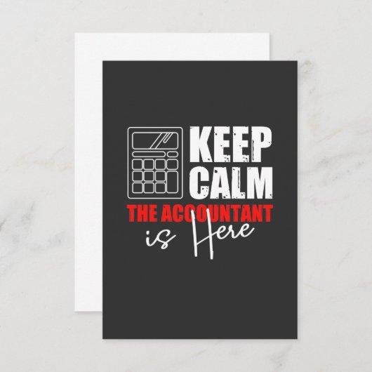 Der Rechnungsführer ist hier Dankeskarte (Vorne/Hinten)