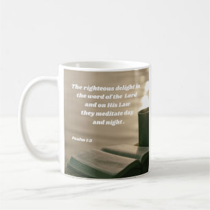 Der rechte Meditat über Gottes Wort Psalm 1:2 Kaffeetasse