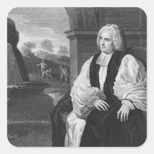 Der rechte Rückzug George Berkeley Quadratischer Aufkleber