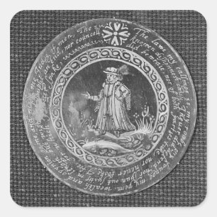 Der Rechtsanwalt Quadratischer Aufkleber