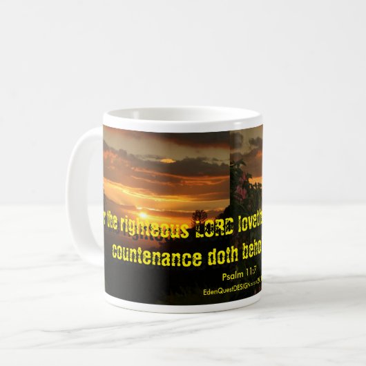 "Der rechtschaffene GOTT " Kaffeetasse (Vorderseite Links)