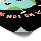 Der Recycelnd Klimawandel als Anti-Littering Poster (Ecke)