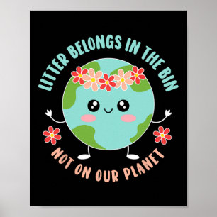 Der Recycelnd Klimawandel als Anti-Littering Poster