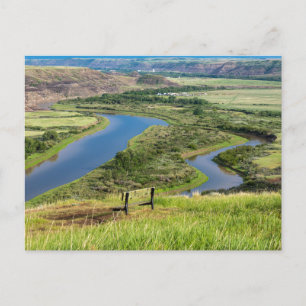 Der Red Deer River in Alberta Kanada Postkarte