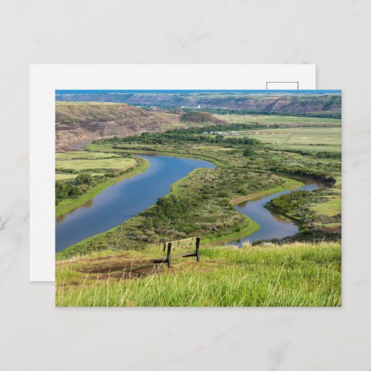 Der Red Deer River in Alberta Kanada Postkarte (Vorne/Hinten)