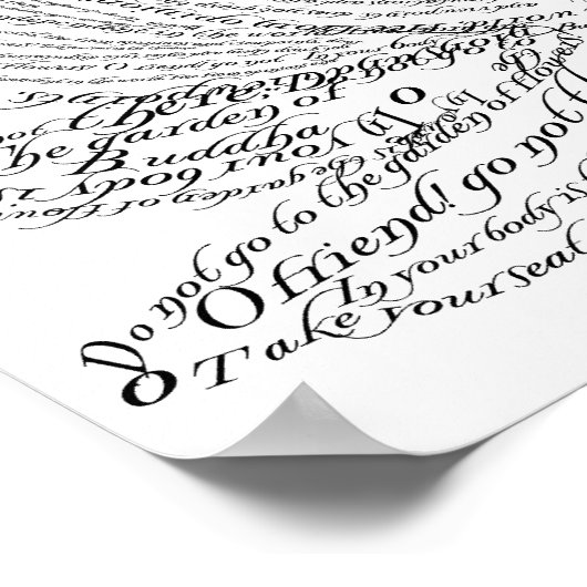 Der redende Lotus Poster (Ecke)