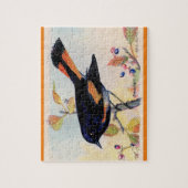 Der Redstart-Vogel Puzzle (Vertikal)