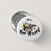 Der Reel Wizard Regenbogenforelle Button (Vorne & Hinten)