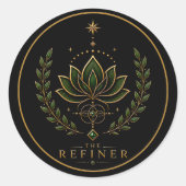 Der Refiner Virgo Archetyp Rund Aufkleber (Vorderseite)