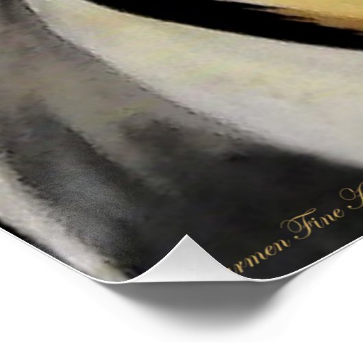 "Der reflektierende Ausdruck", glänzendes Poster (Ecke)