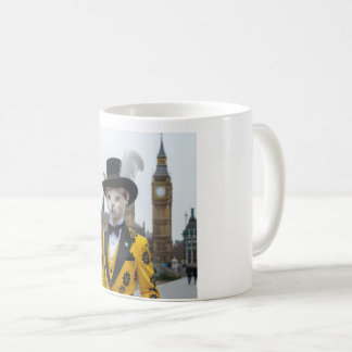 Der Regal Sphynx in seinem verblüffenden Anzug im  Kaffeetasse