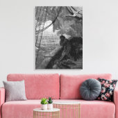Der Regen fängt an zu fallen Leinwanddruck (Insitu (Wohnzimmer))