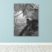 Der Regen fängt an zu fallen Leinwanddruck (Insitu (Holzboden))