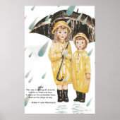 Der Regen regnet Poster (Vorne)