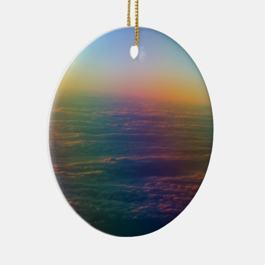 Der Regenbogen des Himmels Keramik Ornament (Rechts)