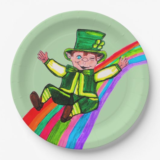 DER REGENBOGEN DES KOBOLDS PAPPTELLER (Vorderseite)