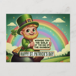 der Regenbogen dieses St. Paddy's Day Postkarte