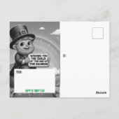 der Regenbogen dieses St. Paddy's Day Postkarte (Rückseite)