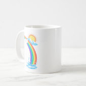 Der Regenbogen ist Gottes Versprechen Christlichen Kaffeetasse (Vorderseite Links)