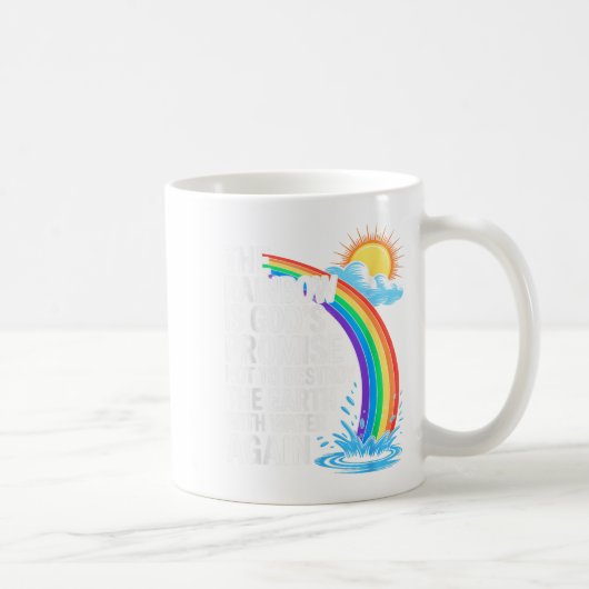 Der Regenbogen ist Gottes Versprechen Christlichen Kaffeetasse (Rechts)