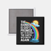 Der Regenbogen ist Gottes Versprechen Christlichen Magnet (Vorderseite/Rückseite)