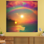 Der Regenbogen Leinwanddruck (Insitu (Wohnzimmer))